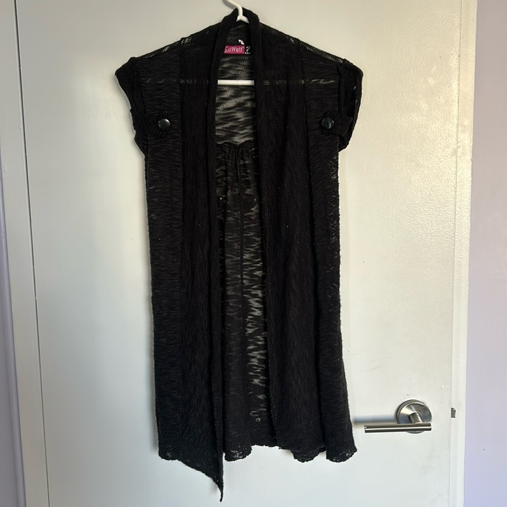 Black casual sweater